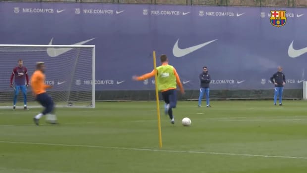 FC Barcelona players show great finishing skills